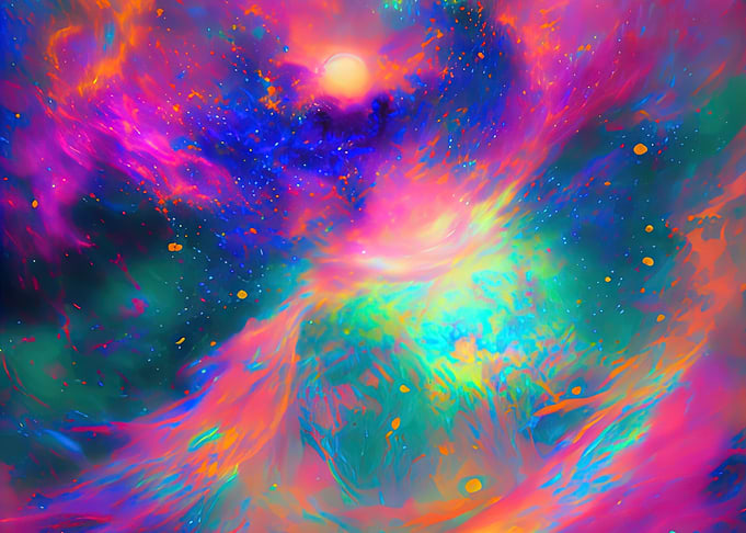 Colorful burst