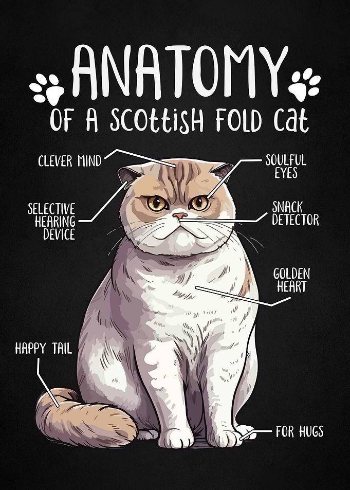 scottfish fold cat anatomy