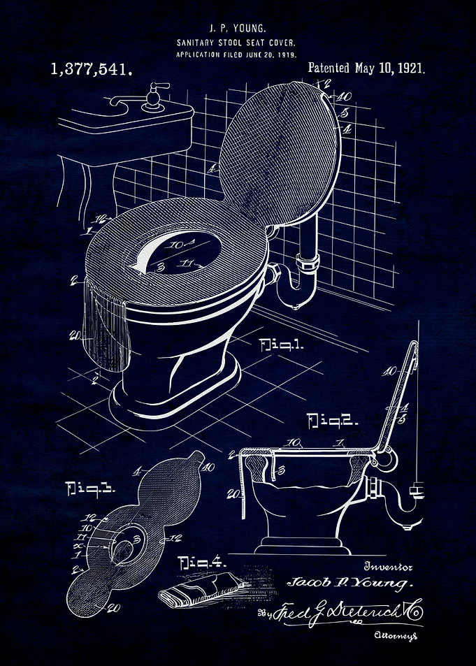 Toilet Seat Cover 1921