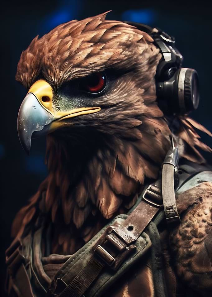 Animal Soldier Hawk