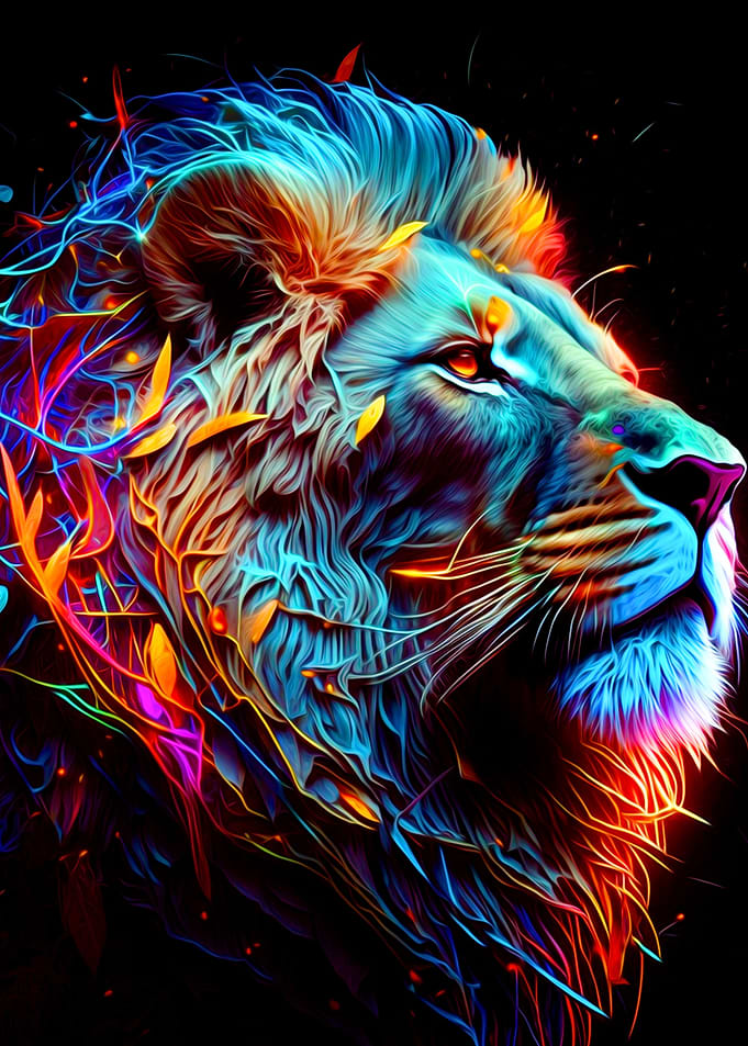 Neon Lion