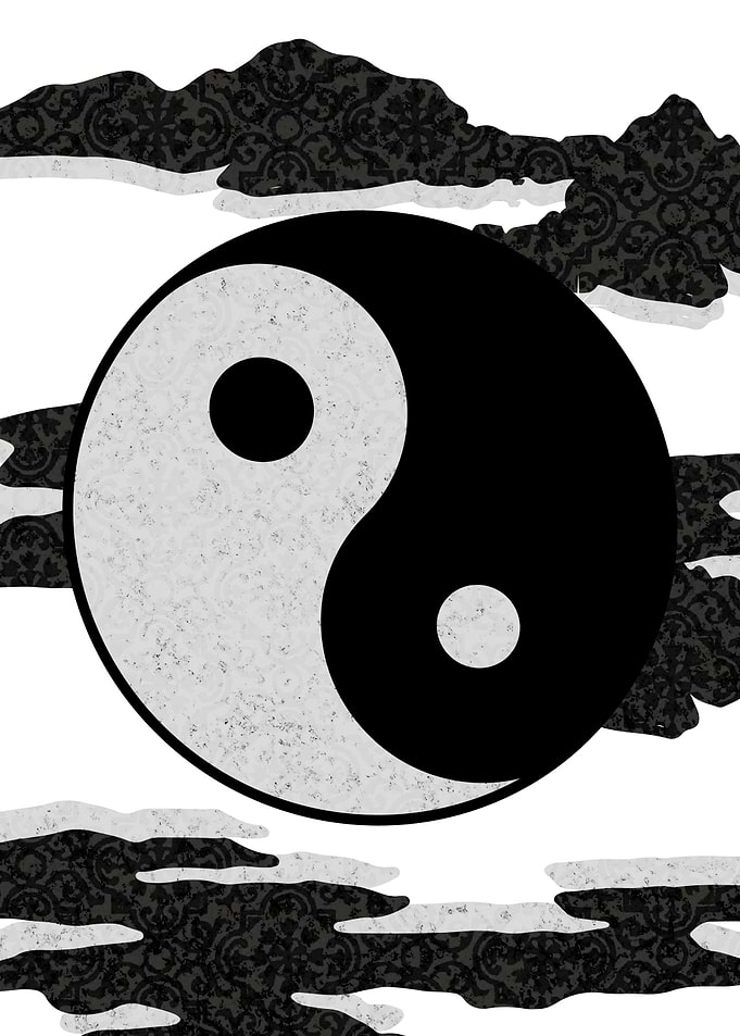 Zen Cloud Yin Yang White