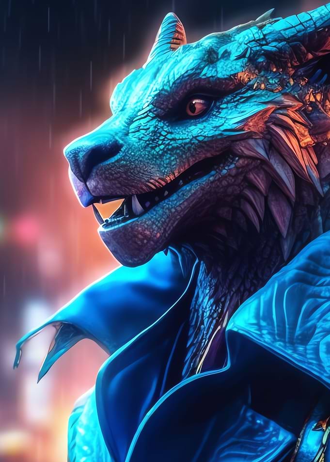 Futuristic Dragonoir