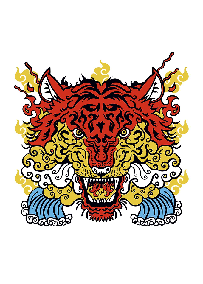 Abstract Tiger