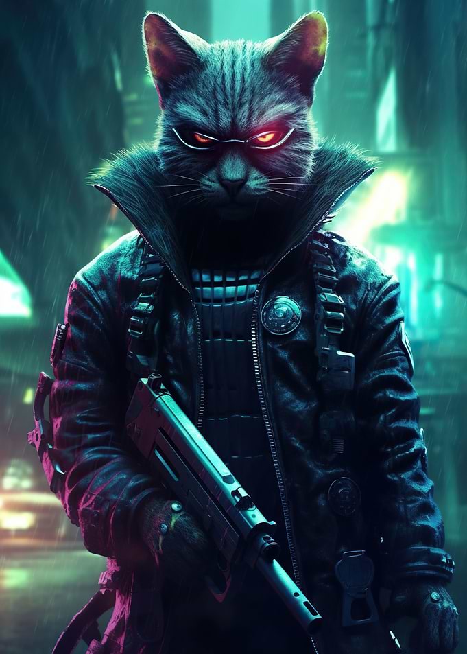Cyberpunk Cat