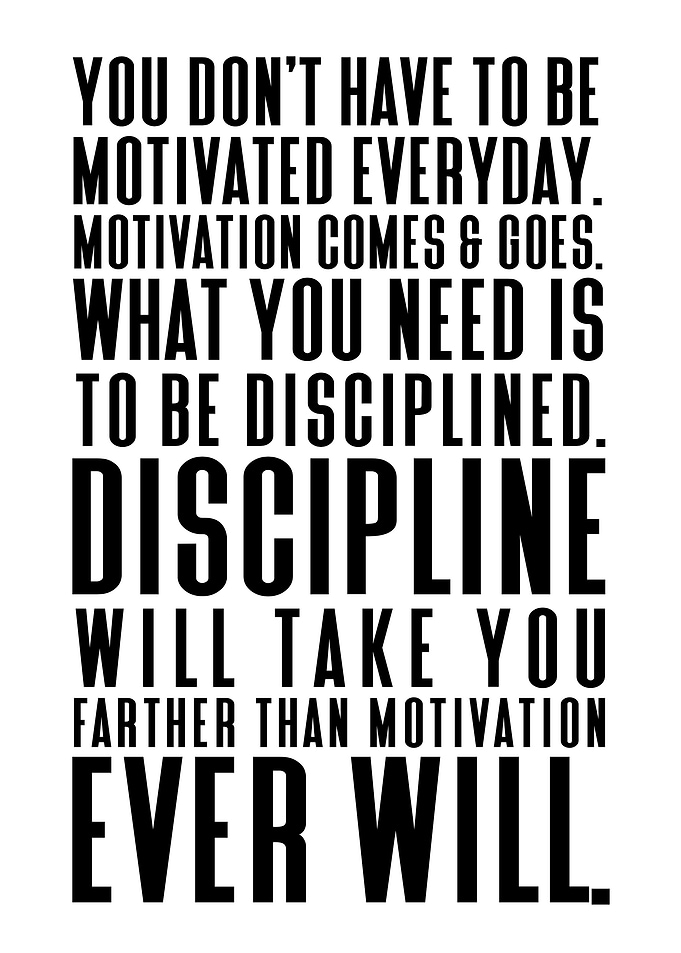 Discipline vs Motivation
