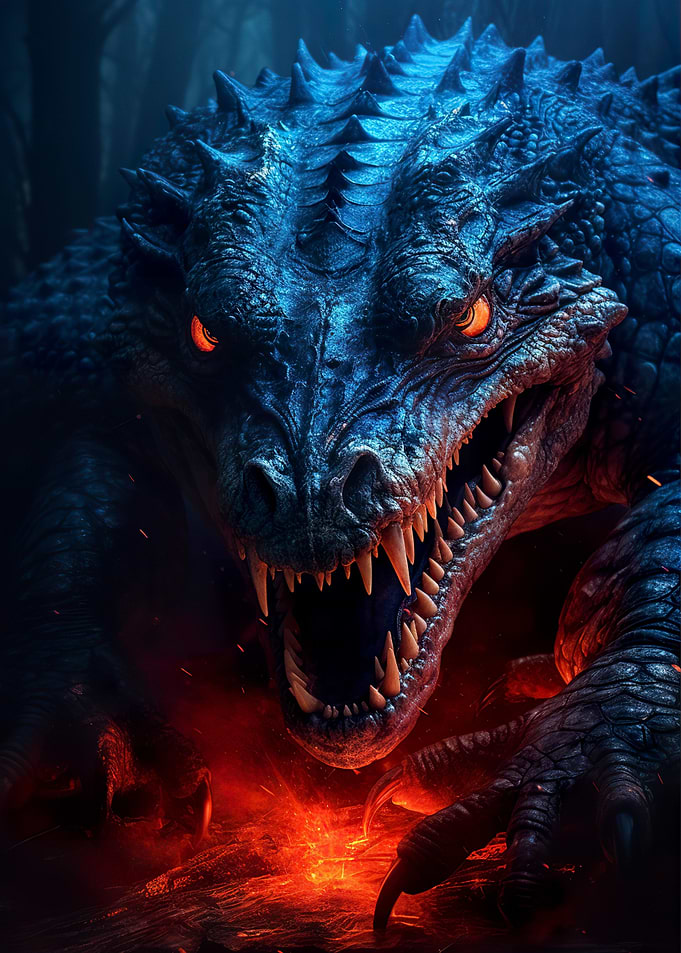 Dark Fantasy Crocodile