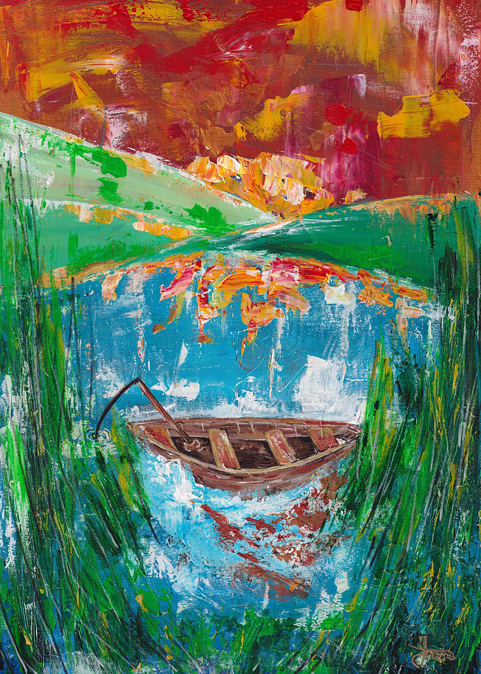 Landscape of a Boat