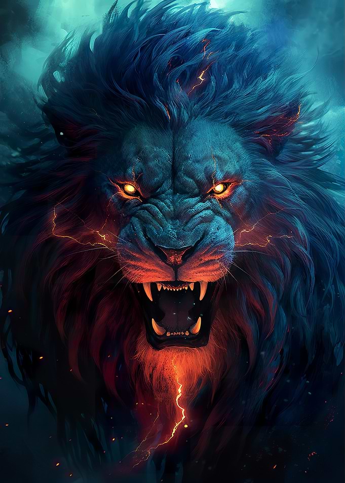 Dark Fantasy Lion King