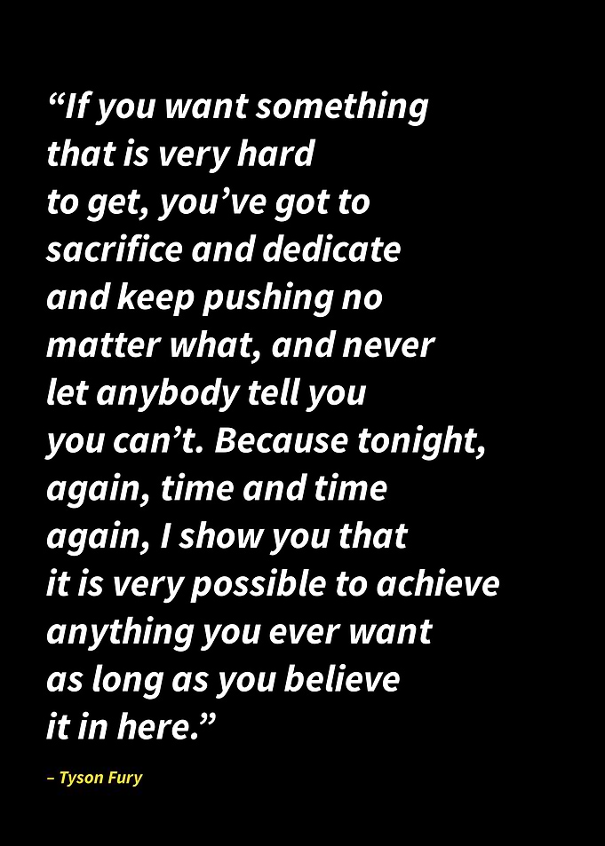 Tyson Fury quotes
