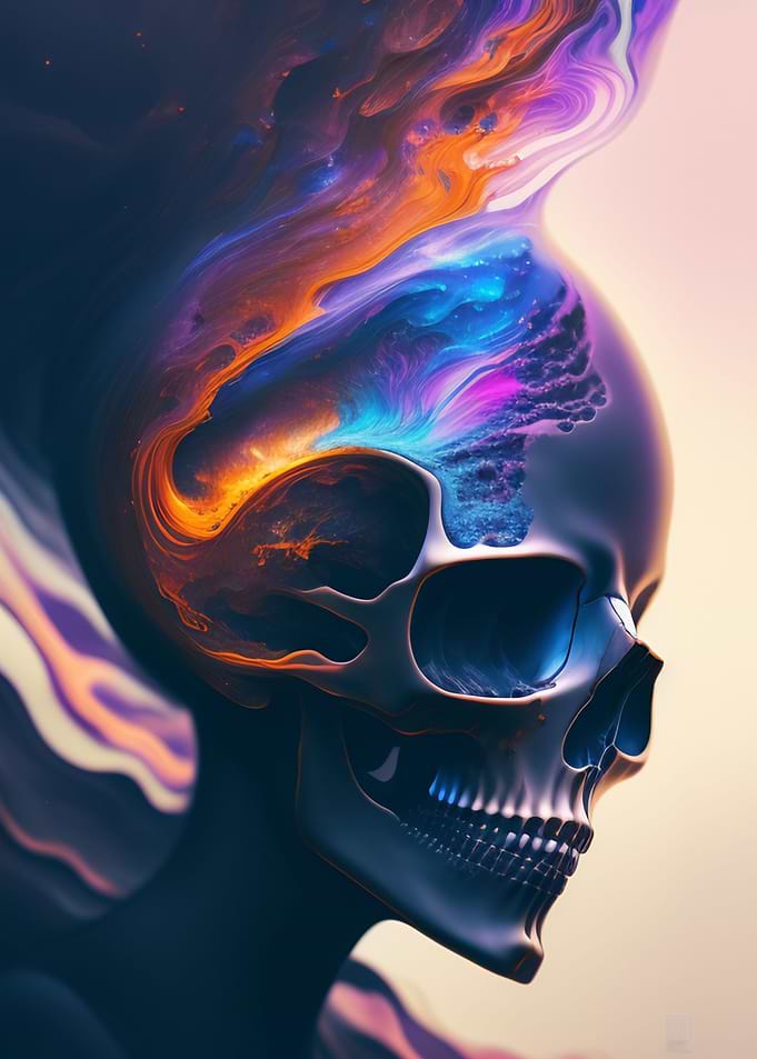 head and skeleton