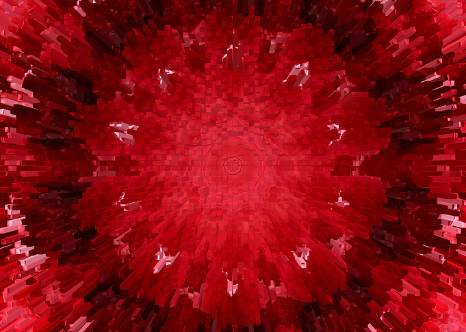 Red explosion