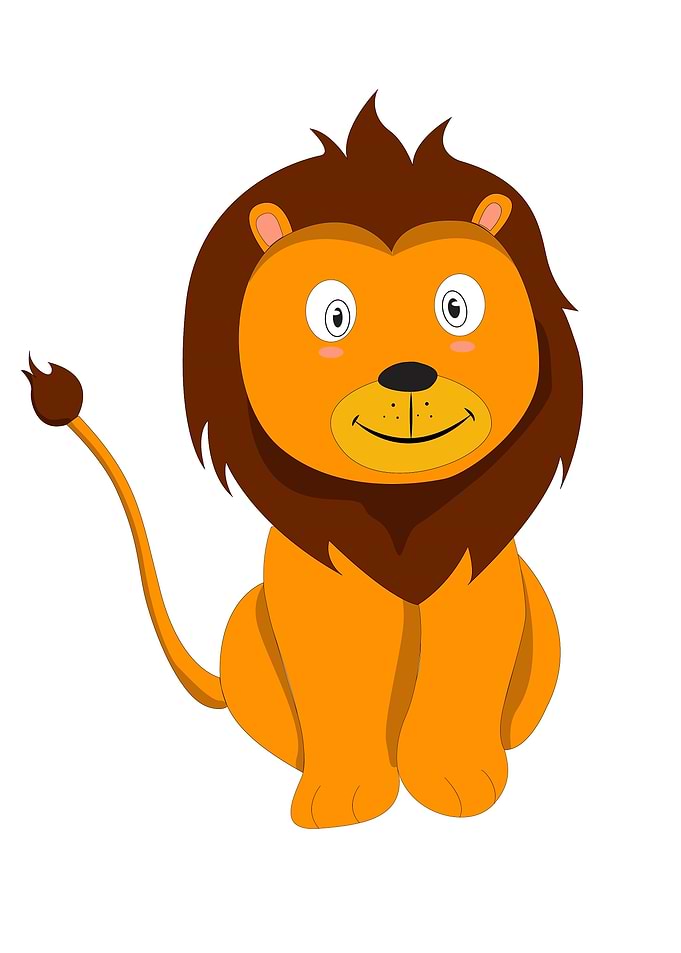 Line Art Lion Color