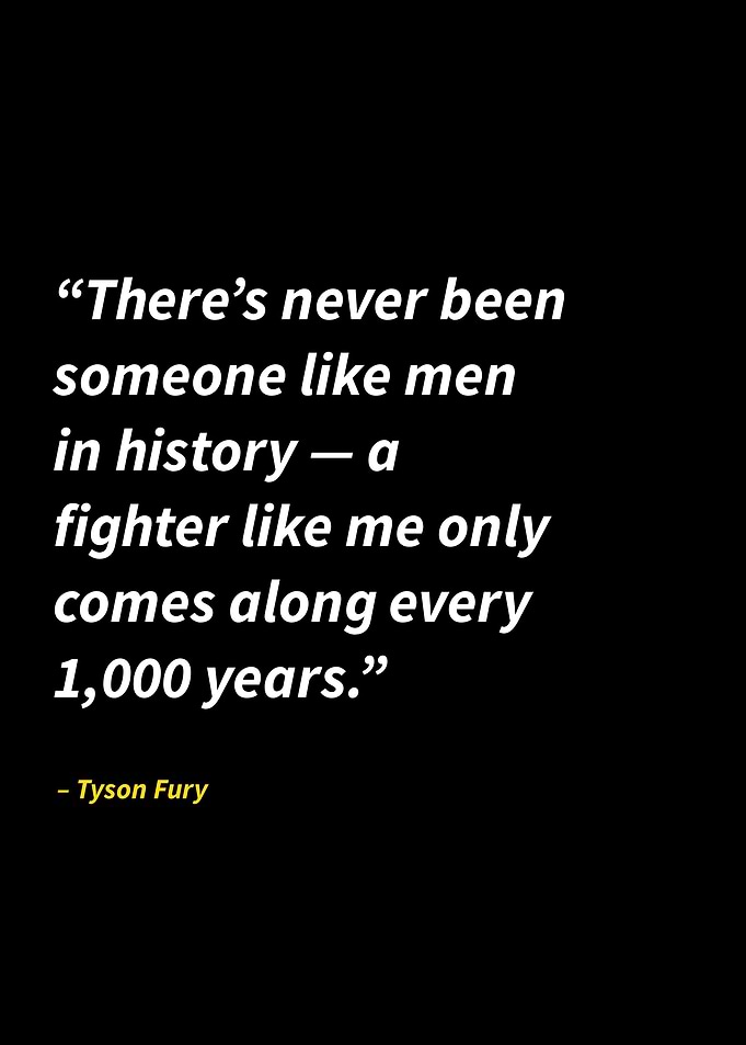 Tyson Fury quotes