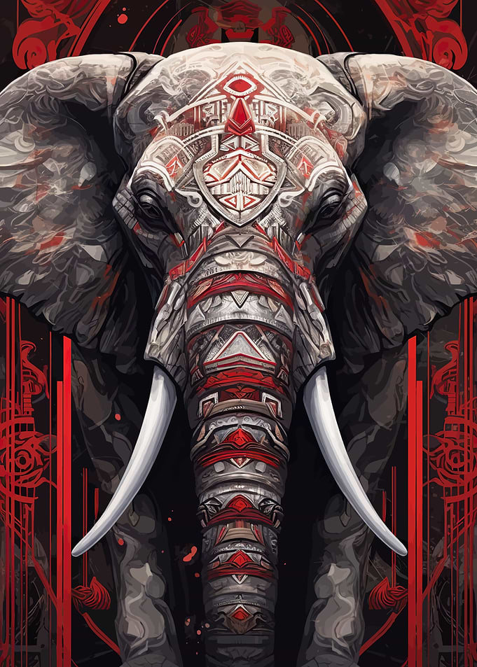 Fantasy Graceful Elephant