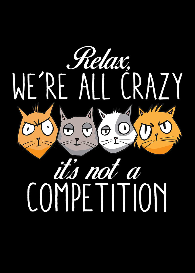 Kawaii Cat Relax Were All