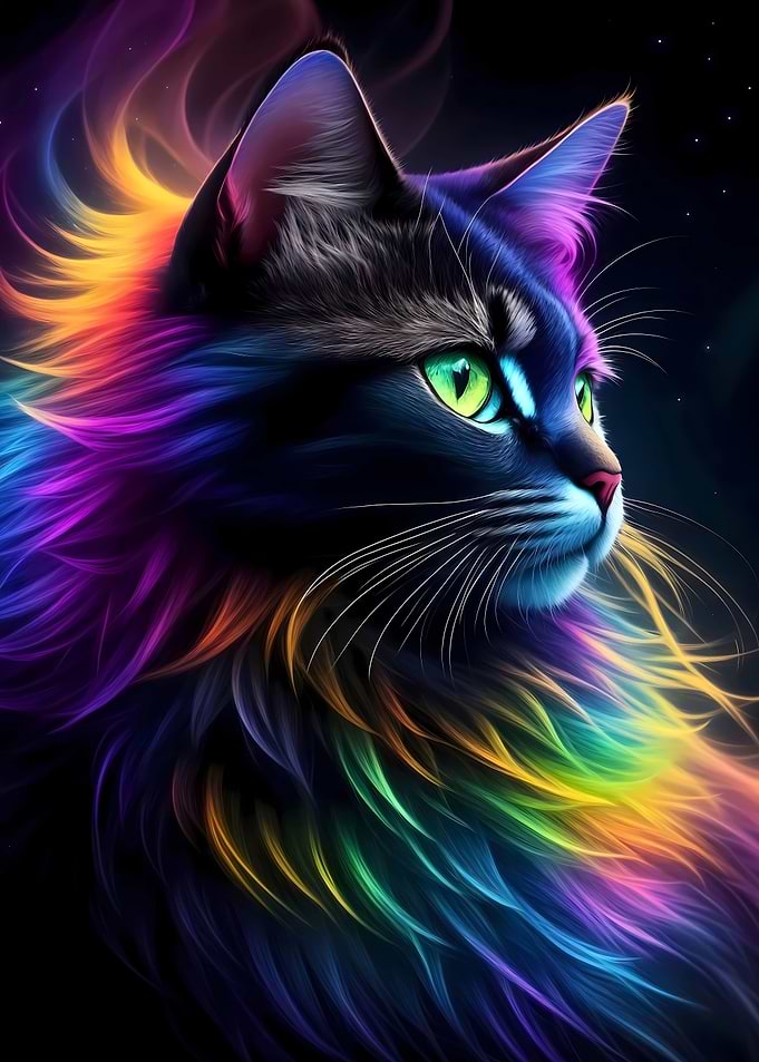 Furry Cat Portrait