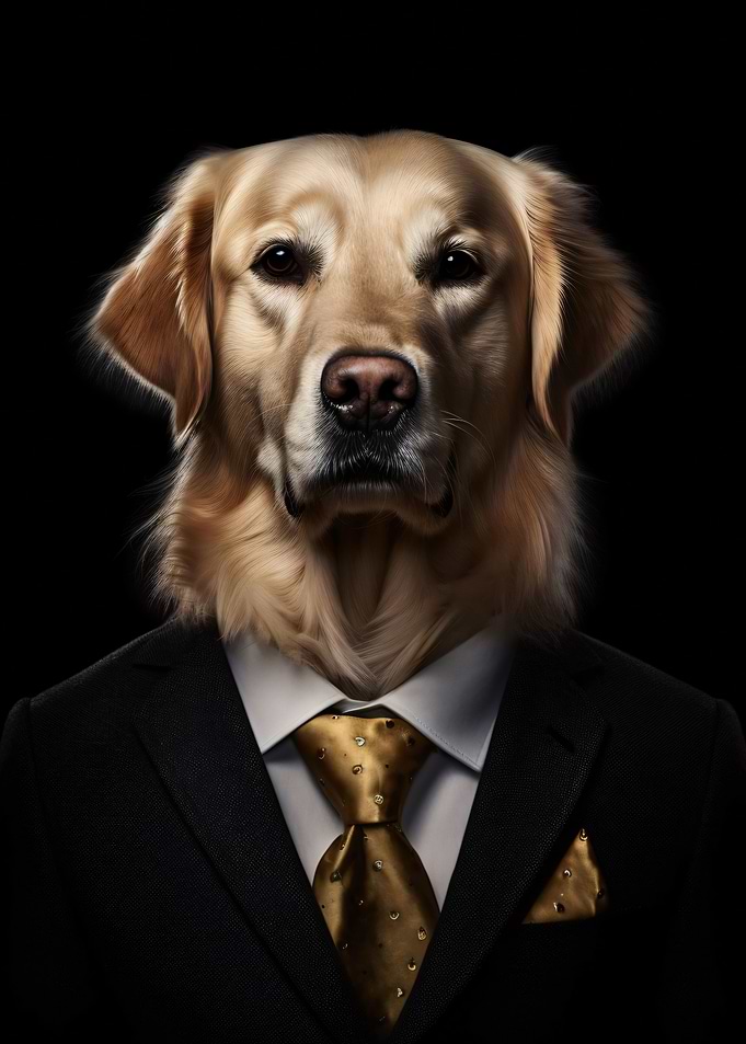 Business Golden Retriever
