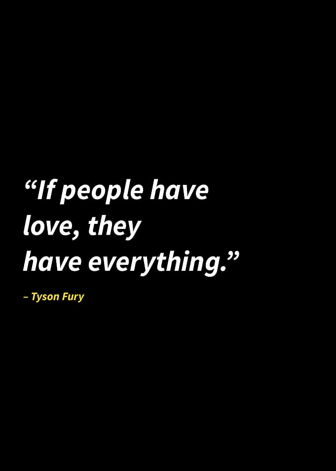 Tyson Fury quotes