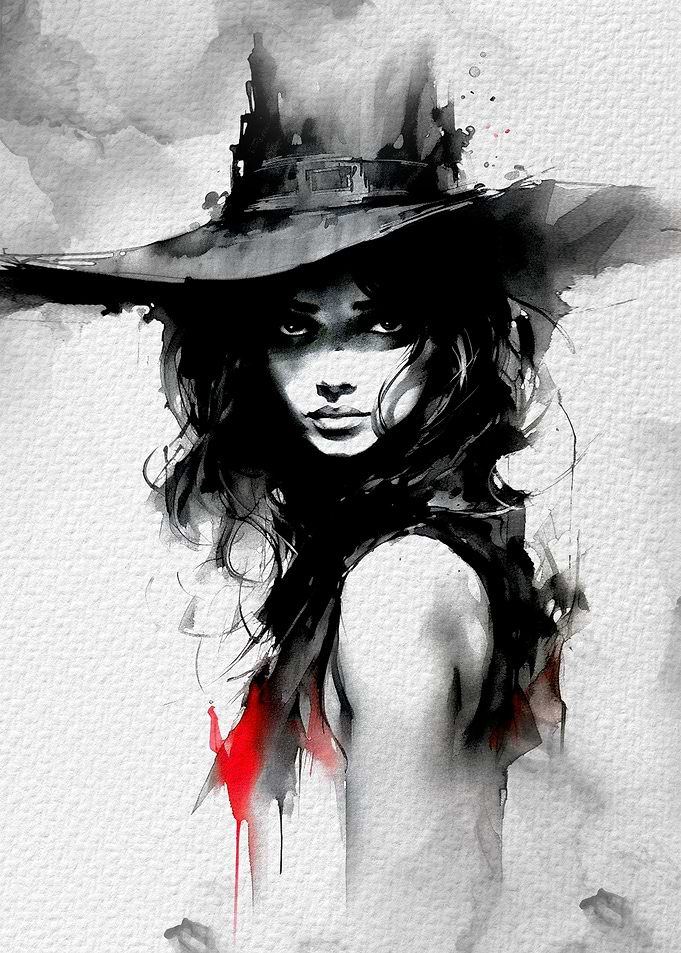 Gothic woman portrait