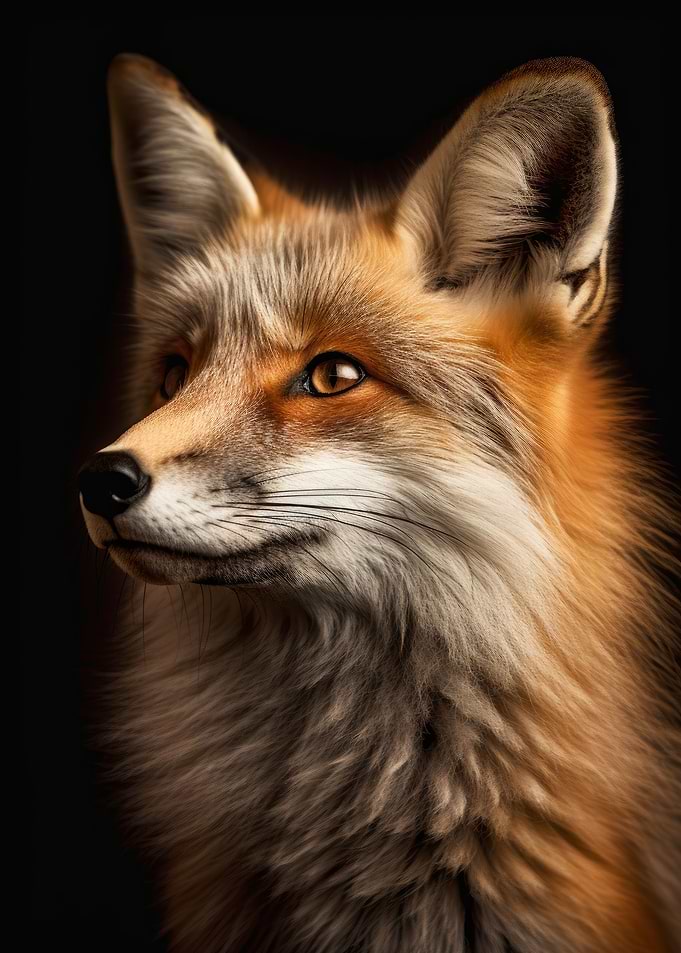 cute fox posing