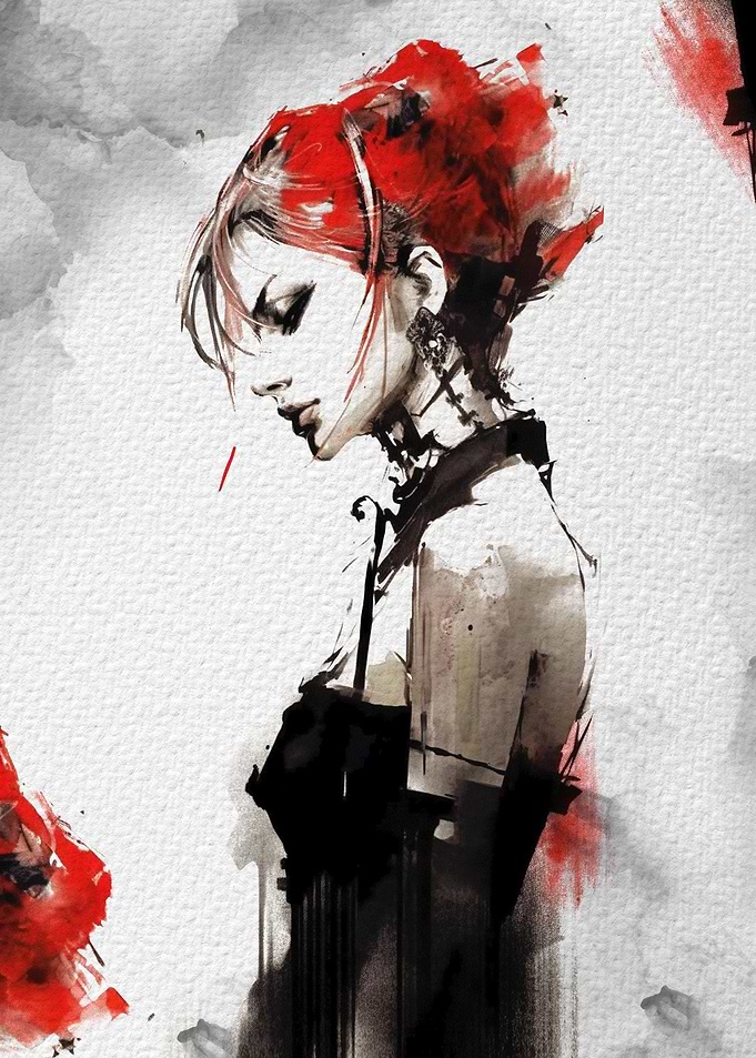 Gothic woman portrait