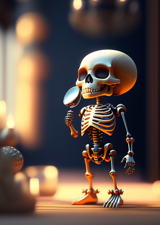 a smol skeleton