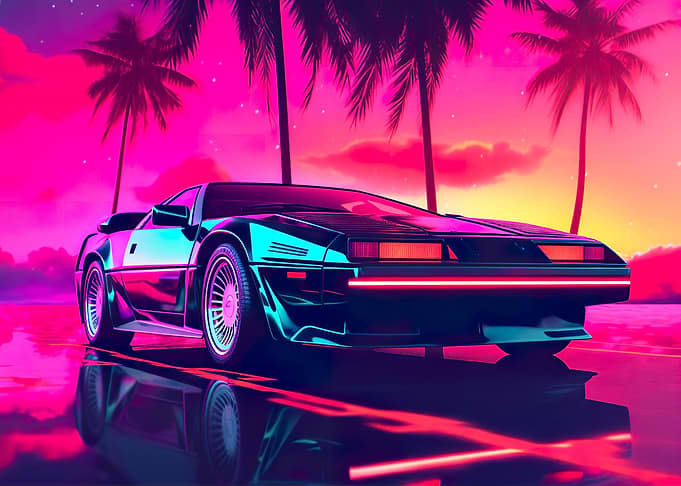 Retrowave Car