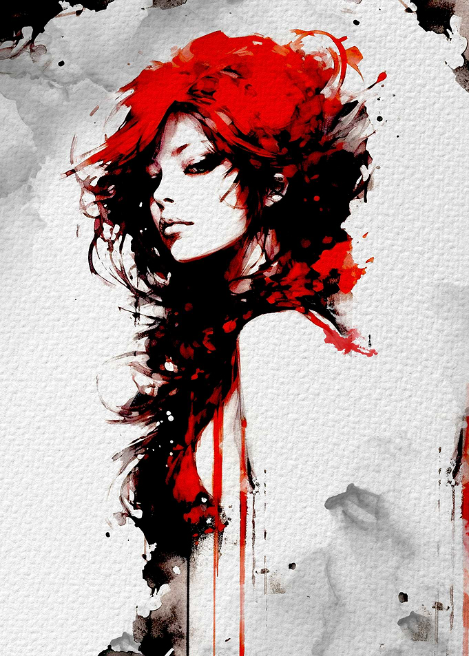 Gothic woman portrait