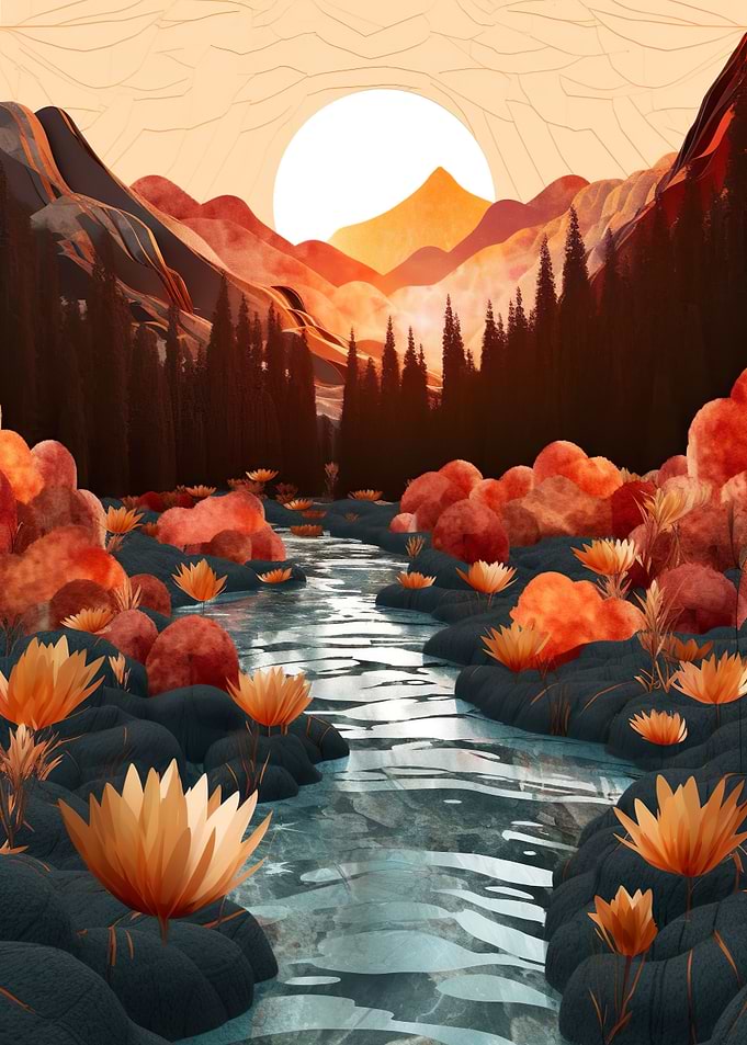Flowers on the River