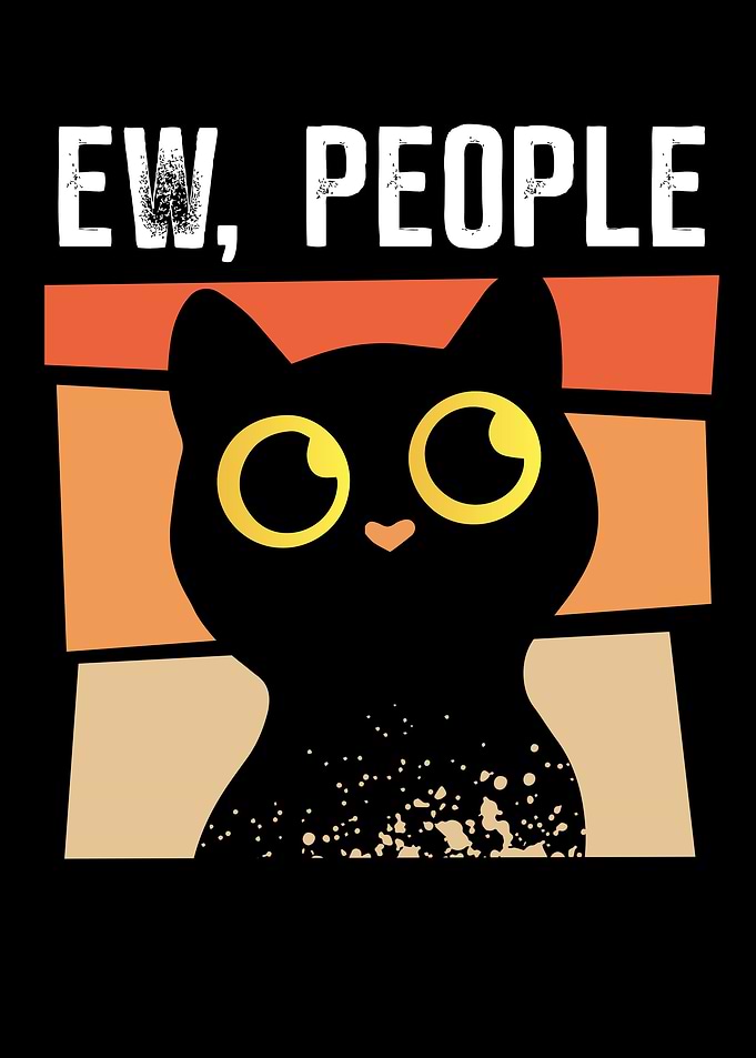 Ew People cat hates people