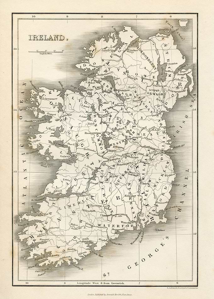 Antique Map Ireland