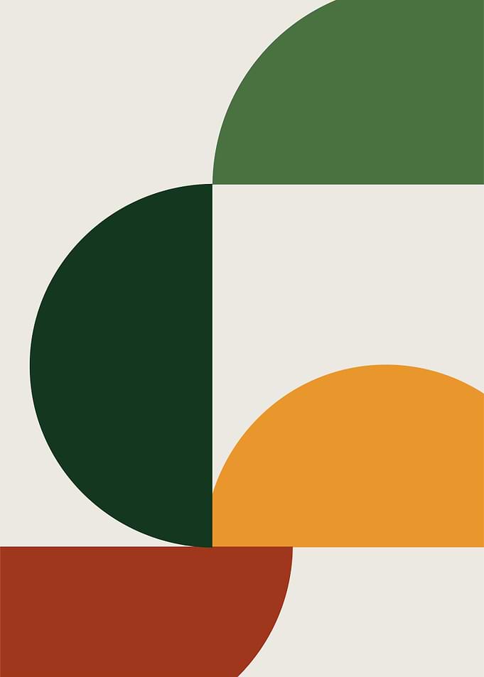 half circle abstract