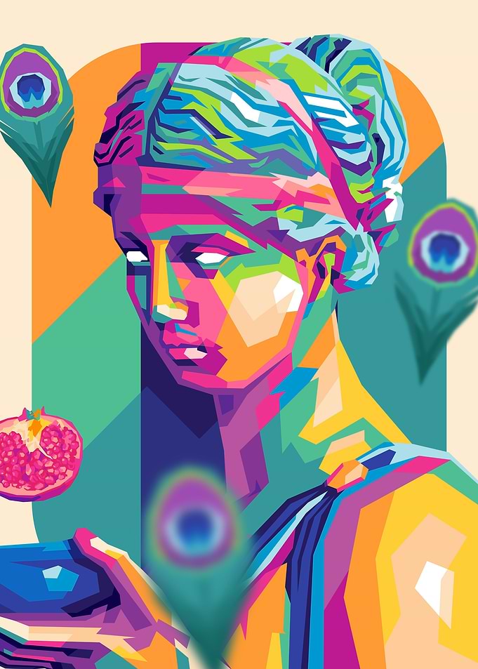 Hera pop art potrait