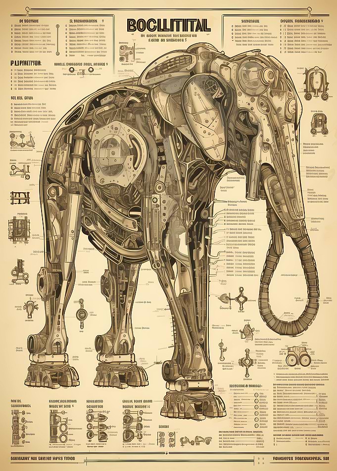 Robot Elephant Infografic