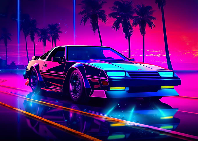 Car Vaporwave