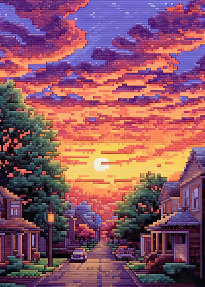 Suburban Sunset