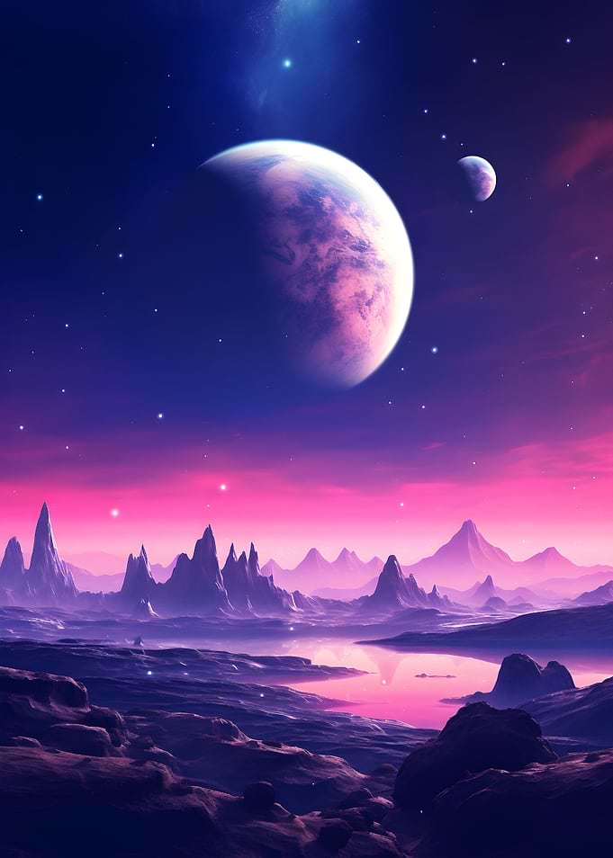 Outer Space Scenary