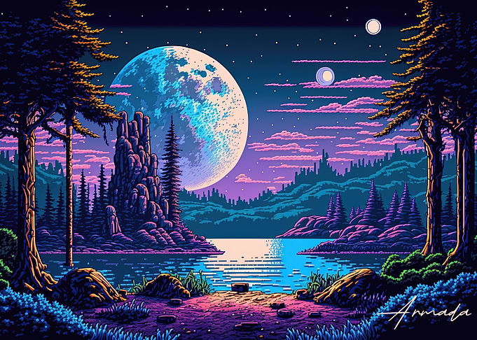 Serene Scifi Landscape