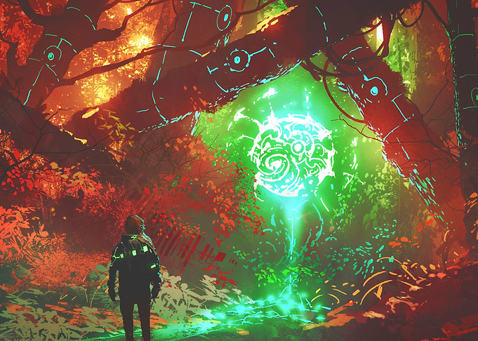 futuristic light