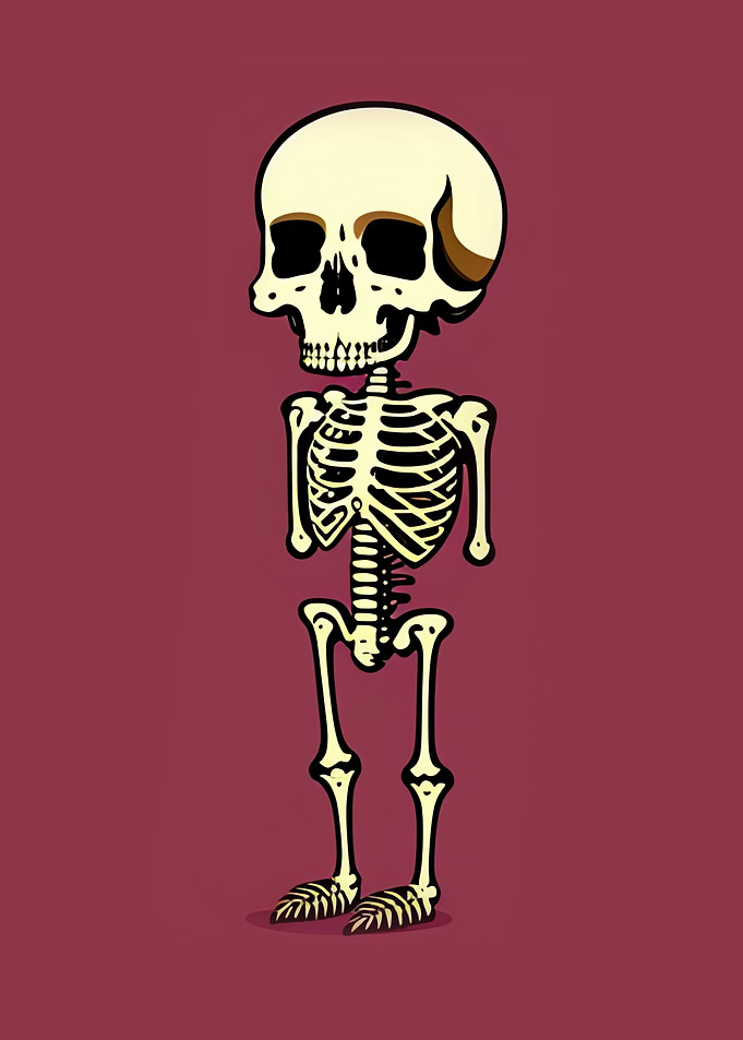 skeleton of tiny