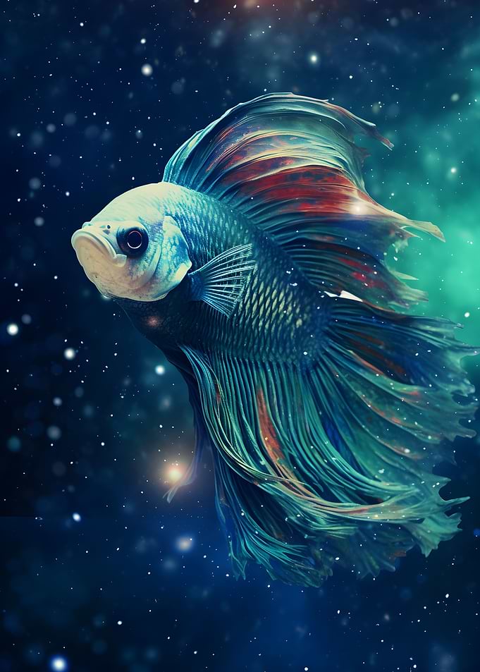 Cosmic Galaxy Betta Fish