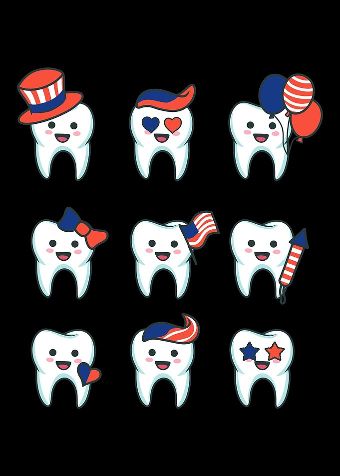 4th July Tooth Teeth