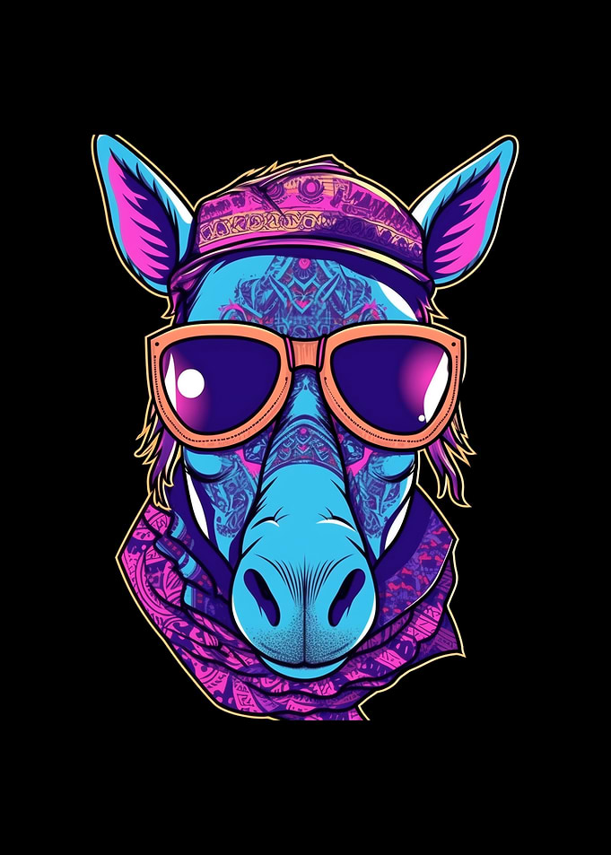Horse Wearing Sunglasses
