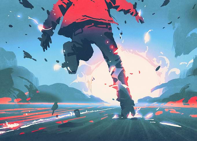 Man running