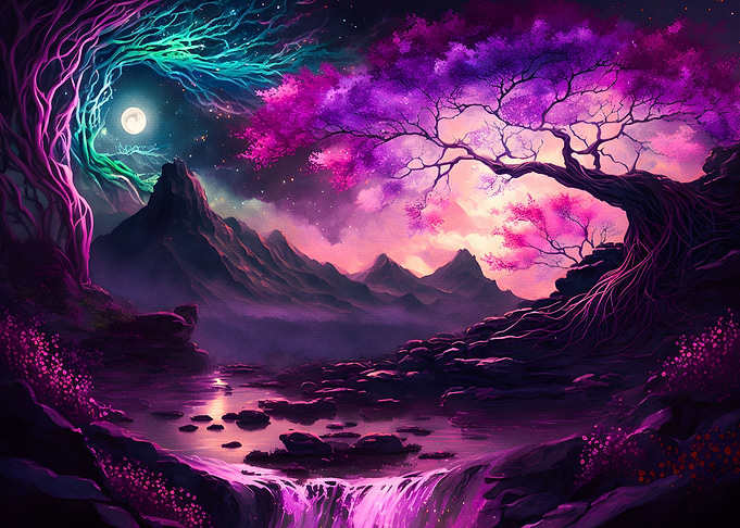 Japanese nature neon