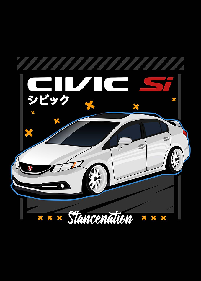 Civic SI stancenation
