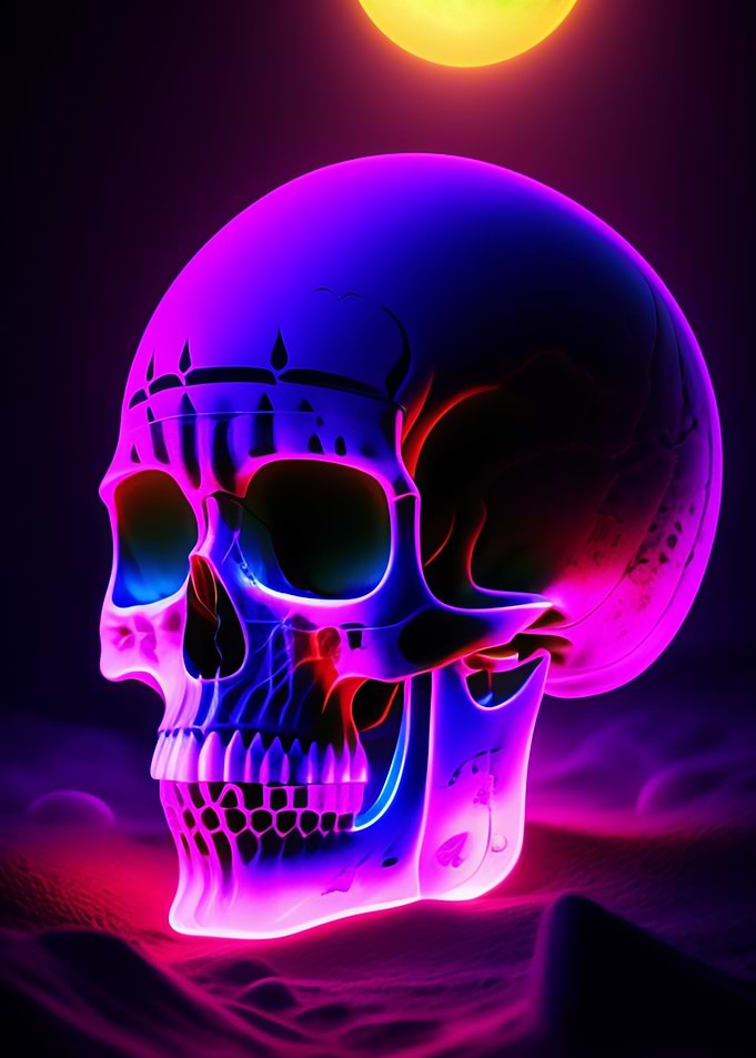 purple skeleton