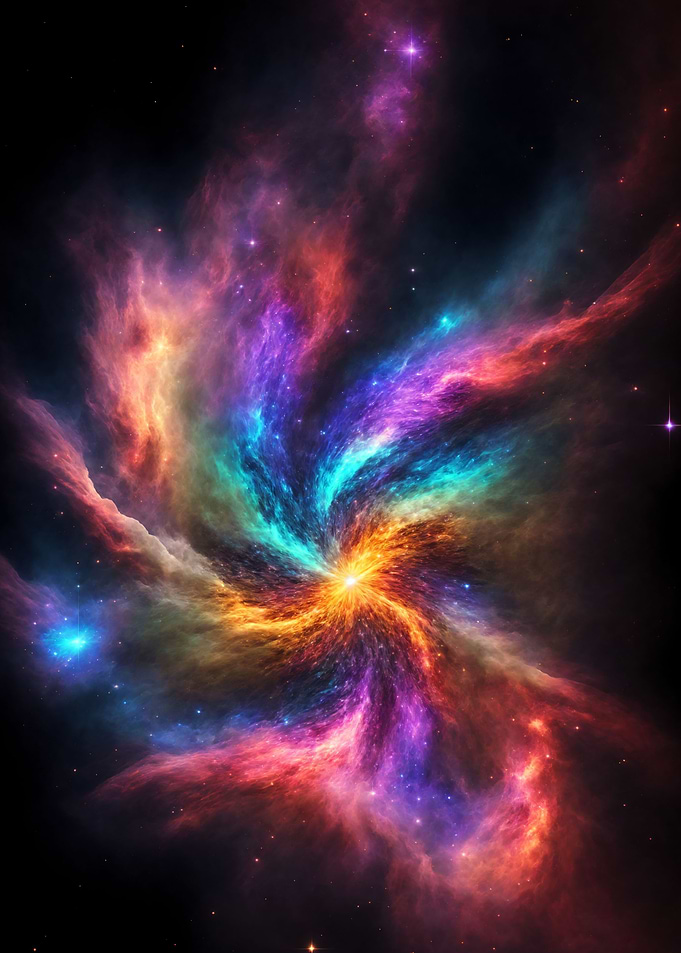 Colorful galaxy