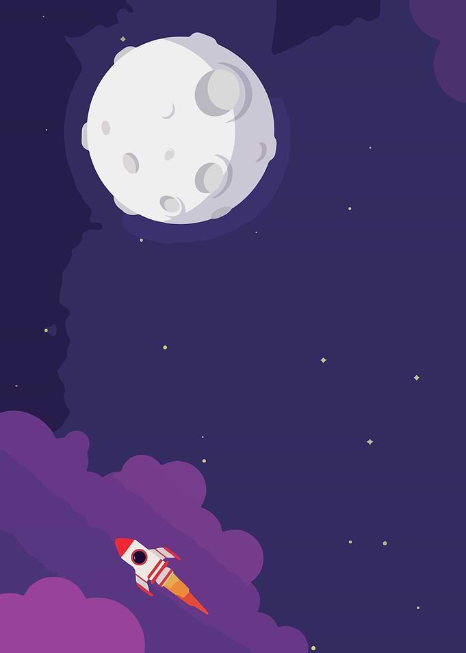 travel to space blue